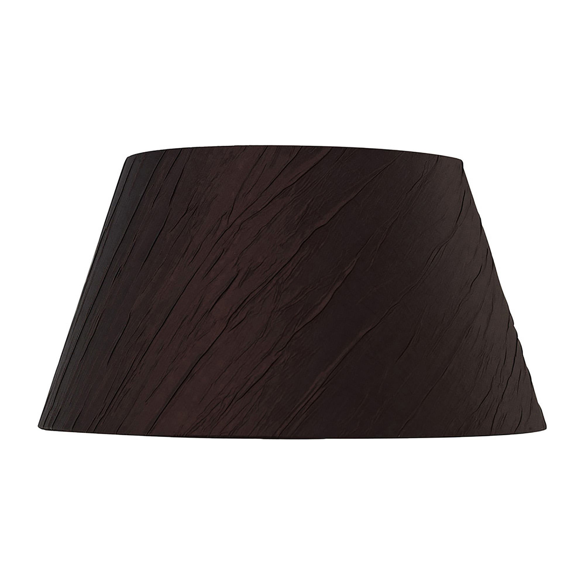 ILS10302  Wrinkle 30cm Fabric Shade Chocolate